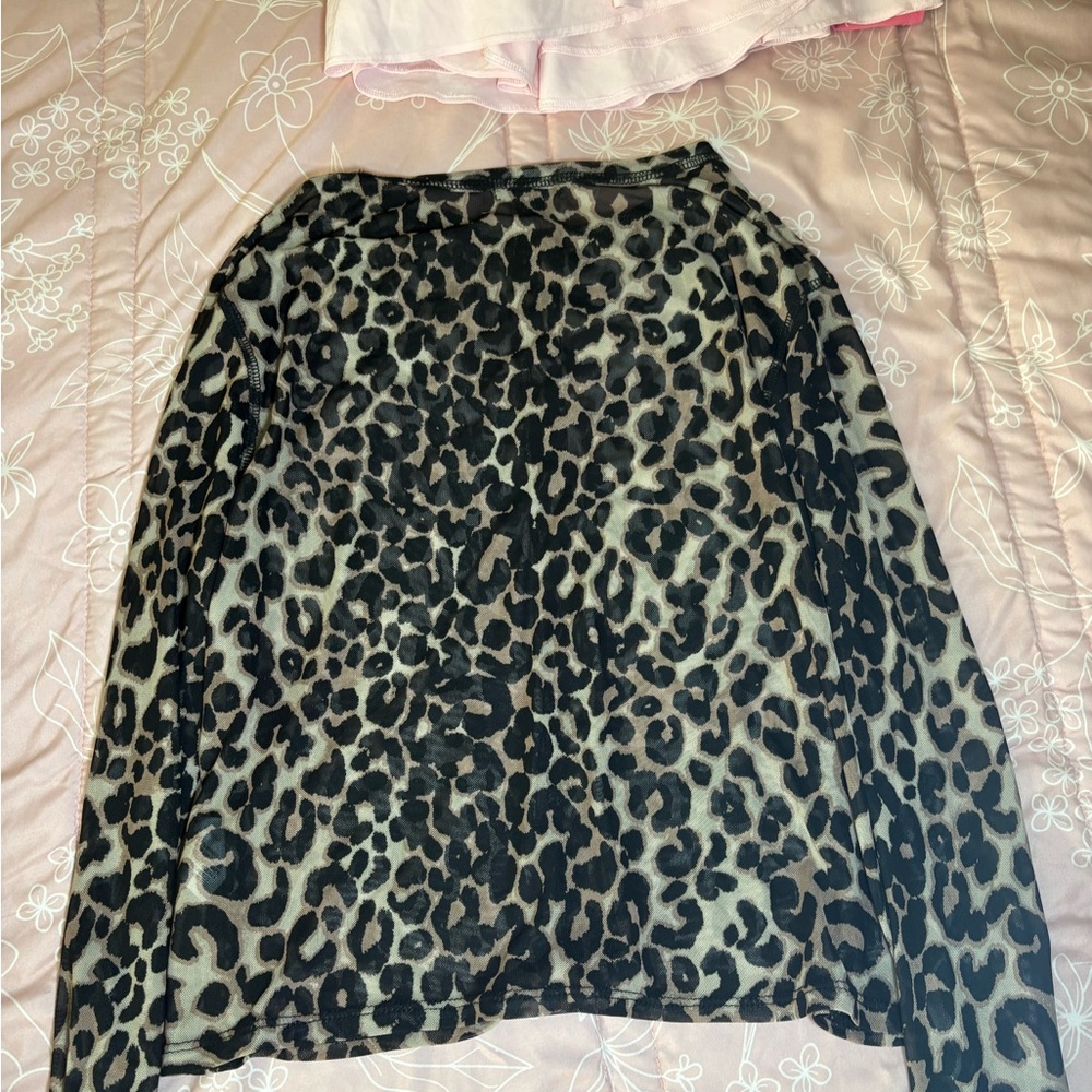 Mesh wild fable cardigan cheetah - Picture 3 of 3